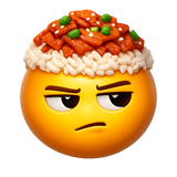 A sus slang emoji with sonionrice on top emoji