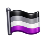 Bandeira assexual emoji