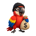 Burglar Party Parrot emoji