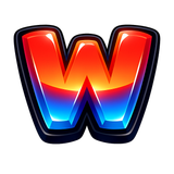 Create a professional custom Discord emoji for a YouTuber/gaming creator community. Design a bold glossy 3D “W” reaction emoji, energetic and expressive, thick dark outline, clean smooth edges, subtle glow, modern gaming aesthetic, highly recognizable at very small size, centered composition, no text except the letter W, transparent background, vibrant but professional, Discord emote style, square 128x128 composition. emoji