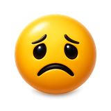 frowny face emoji