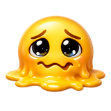 Gabungkan emoji ini🫠 dengan ini🥺 emoji