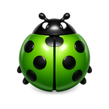 Green ladybug emoji