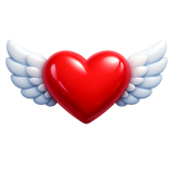 heart with angel wings emoji