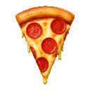I want a pizza slice spinning but as a wheel emoji