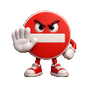 сделай такое же эмодзи только по прикольнее и анимированное :no_entry: animated emoji