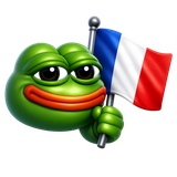 Pepe avec drapeau emoji