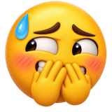 Smiley qui dit ''oh c'est trop gênant'' en gros il regarde des gens et il séduit vraiment que ce qu'il font c'est gênant, un peu un mélange de ces emojis ''😬😓🤨🫢'' emoji