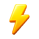 Lightning bolt flashing