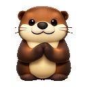 Otter clapping