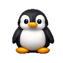 Penguin flapping its flippers