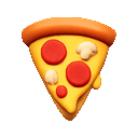 Spinning pizza slice