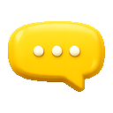 Typing dots inside a speech bubble