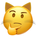 Thinking Cat emoji