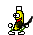 Dancing Banana Beard animated emoji
