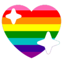 Lgbtq Heart Sparkly