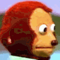 Awkward monkey look emoji