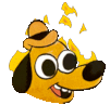 This is fine animated emoji