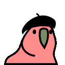 Beretparrot animated emoji