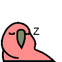 Sleepingparrot emoji