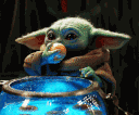 Baby Yoda Eggs animated emoji