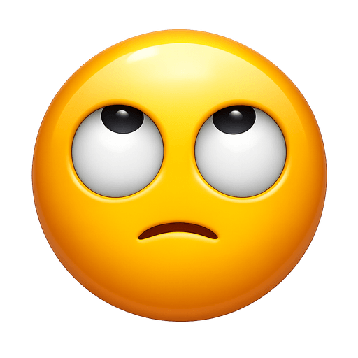 Eye roll emoji