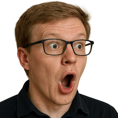 A person as a pog emote for Slack, Discord and Twitch